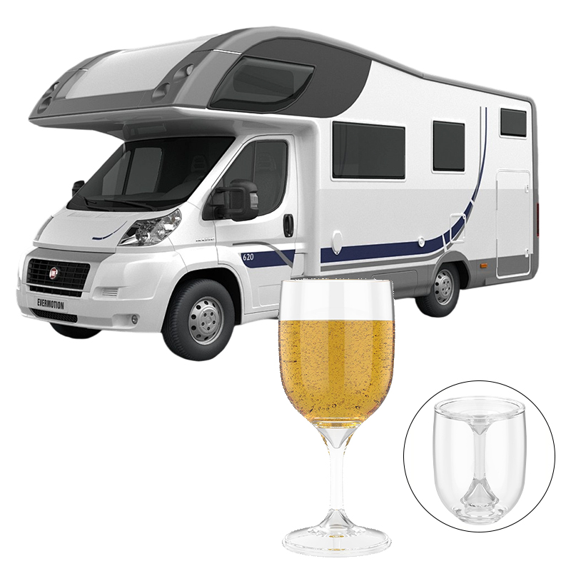Wine & Beer Shop - Klappbares Weinglas, transparentes Weinglas aus lebensmittelechtem