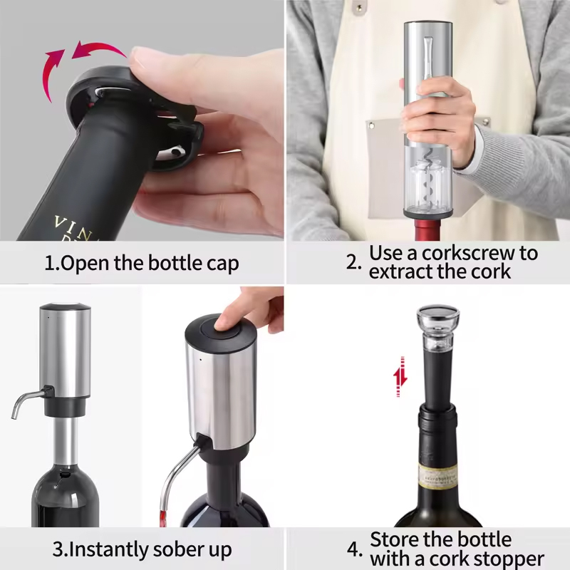 4-in-1 Wiederaufladbares Elekt – Wine Opener Electric Bewertung und Preis
