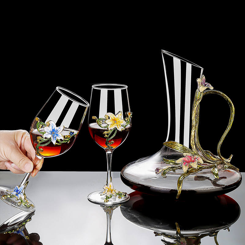 Emaille-Kristall-Vintage-Beche – Wine Glass Set Crystal Bewertung und Preis