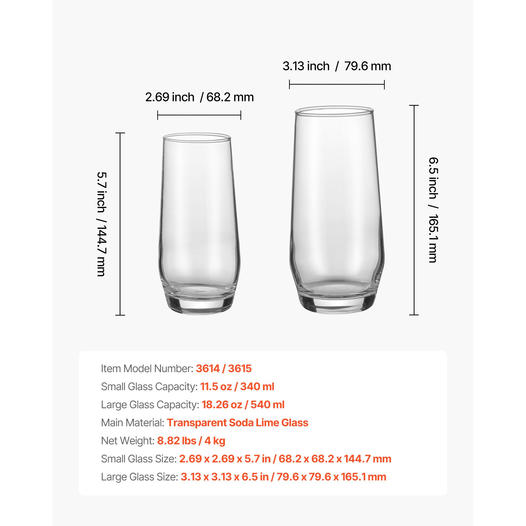 Trinkgläser-Set, 16-teiliges K – Wine Beer Mixed Drinks Bewertung und Preis