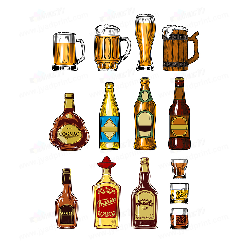 12 Stück/Set, Personalisierte  – Wine Beer Photo Bewertung und Preis